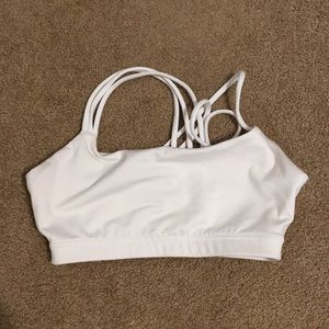 White sports bra
